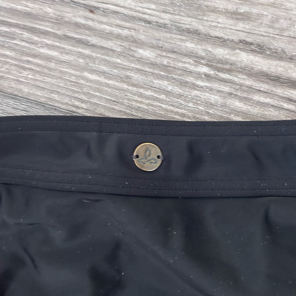 Prana Black and Light Blue Bikini Bottoms, Size M - Picture 3 of 4